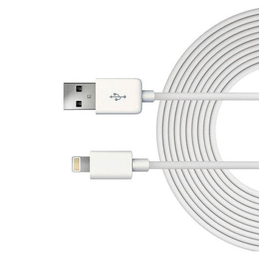 Just Wireless 10' Apple Lightning to USB-A Cable - White image 0