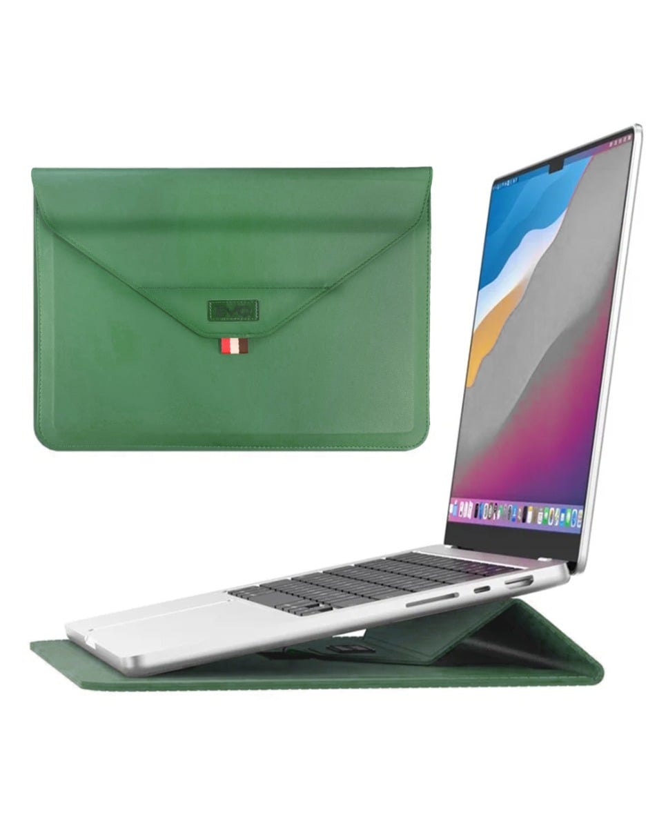 EVO Laptop & iPad 15" Sleeve Pouch Bag - GREEN (Only Ground Shipping)