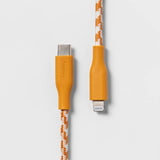 Heyday Wireless Molded Braided Earbuds - Citrus Orange image 0