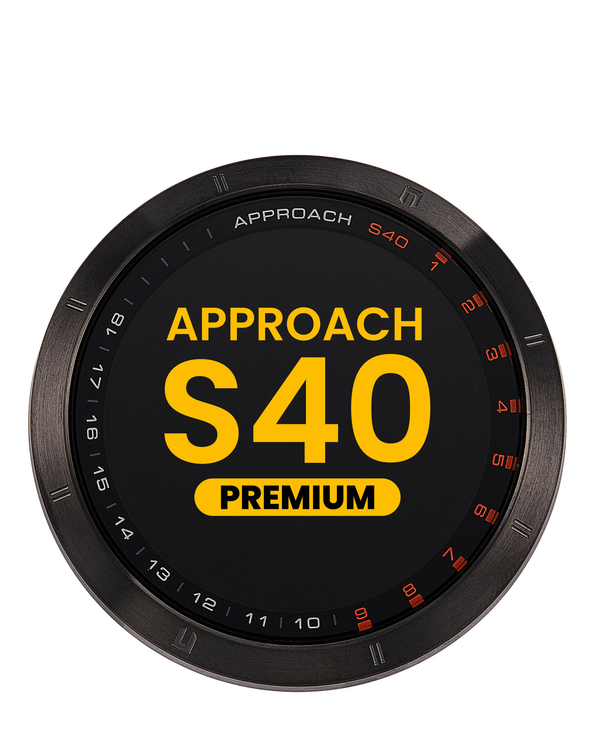 LCD Assembly with Frame for Garmin Approach S40 (2019) (BLACK) (Premium)