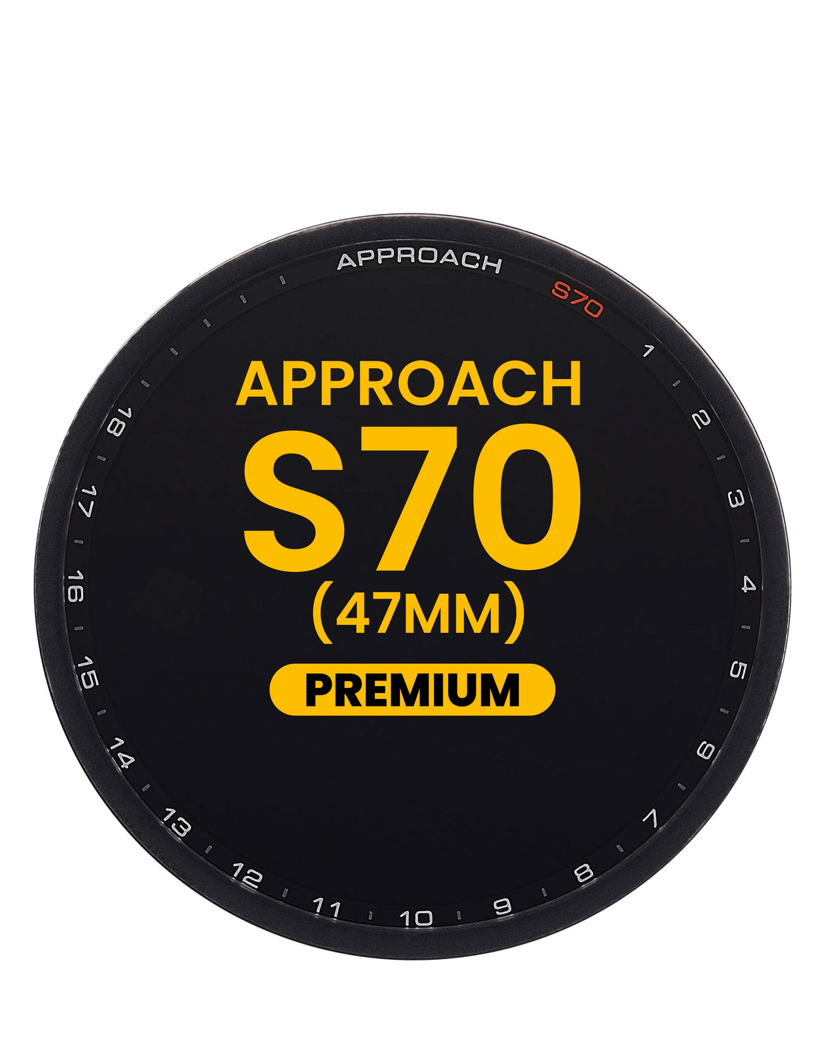 OLED Assembly without Frame for Garmin Approach S70 (47mm) (2023) (BLACK) (Premium)