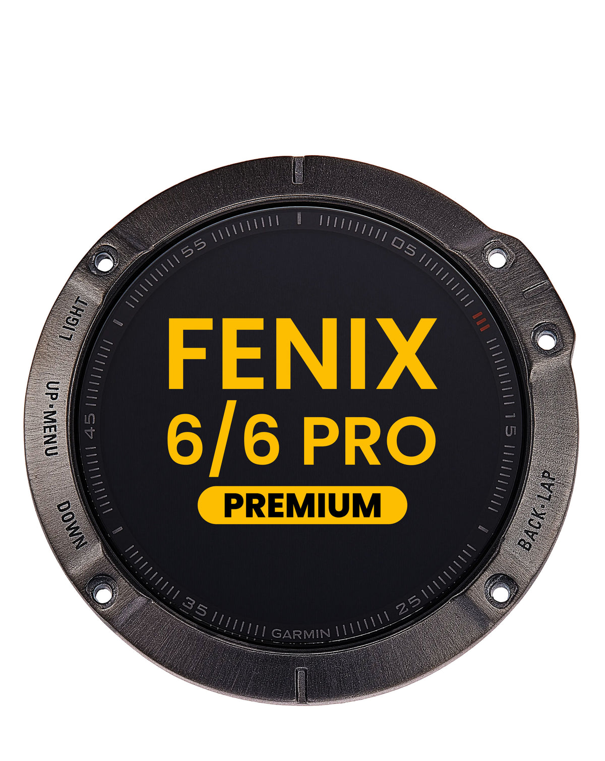 LCD Assembly with Frame for Garmin Fenix 6 / 6 Pro (2019) (BLACK) (Premium)