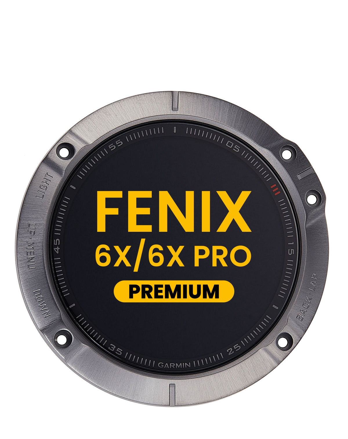 LCD Assembly with Frame for Garmin Fenix 6X / 6X Pro (2019) (BLACK) (Premium)
