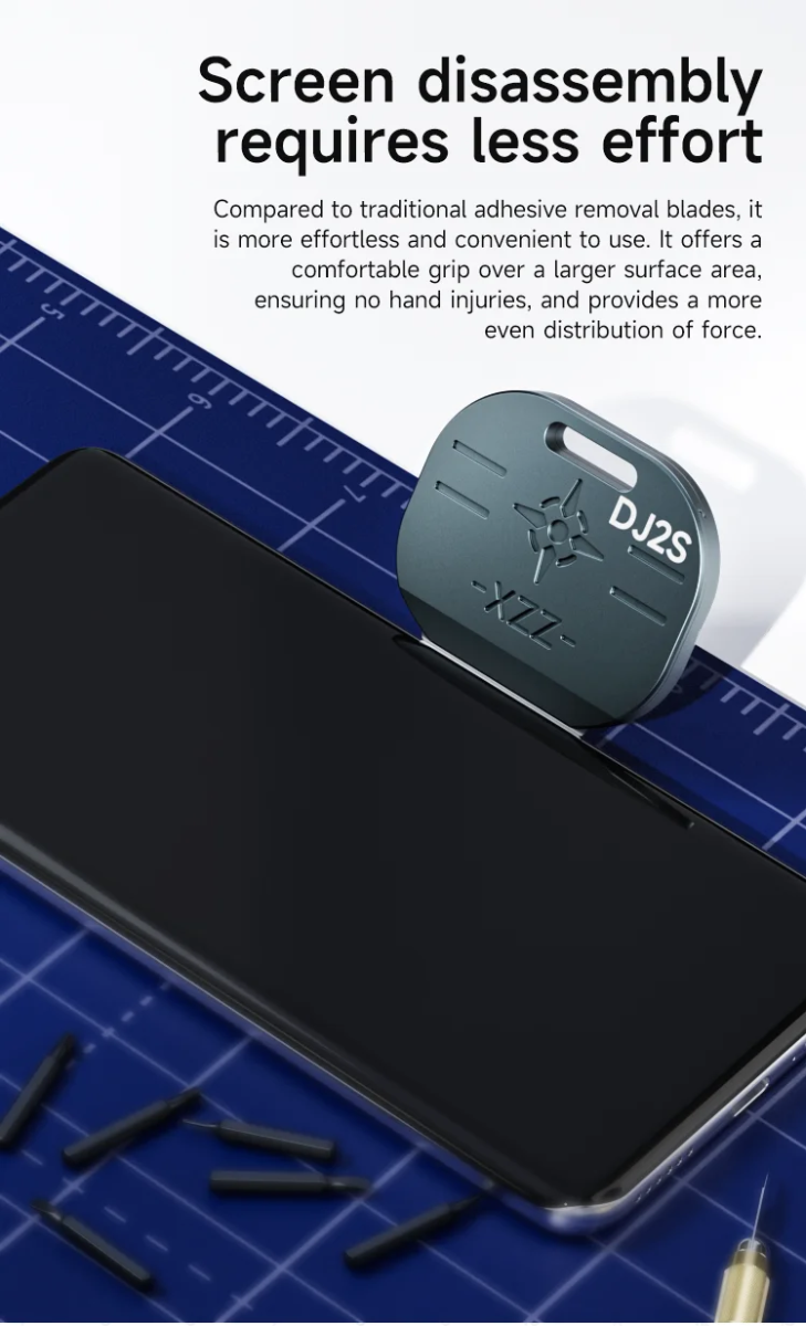 XinZhiZao Dual-Sided Metal Blade Fixture Glue Remove Tool