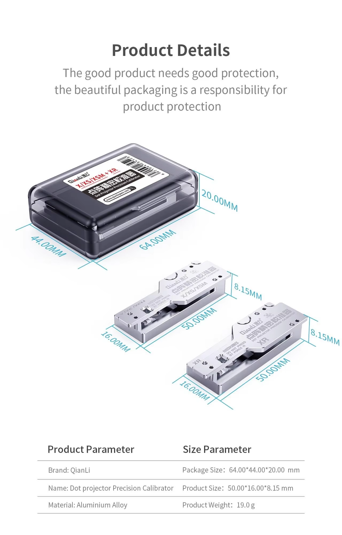 QianLi Face Id Dot Projector Precision Calibrator Set for X Series (Not Returnable)
