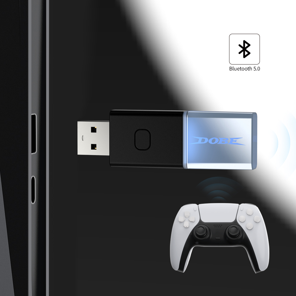 Dobe Bluetooth Receiver for PlayStation 5 / PC / Laptop (Only Ground Shipping)