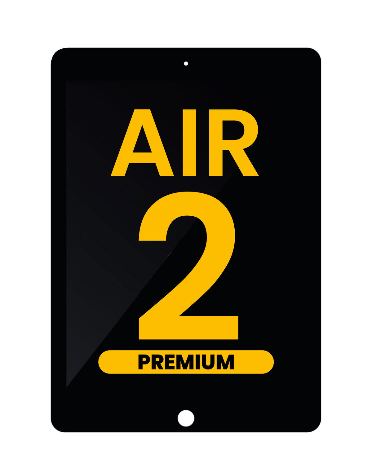 LCD and Digitizer Assembly for iPad Air 2 (BLACK) (Sleep / Wake Sensor Flex Pre-Installed) (Premium)