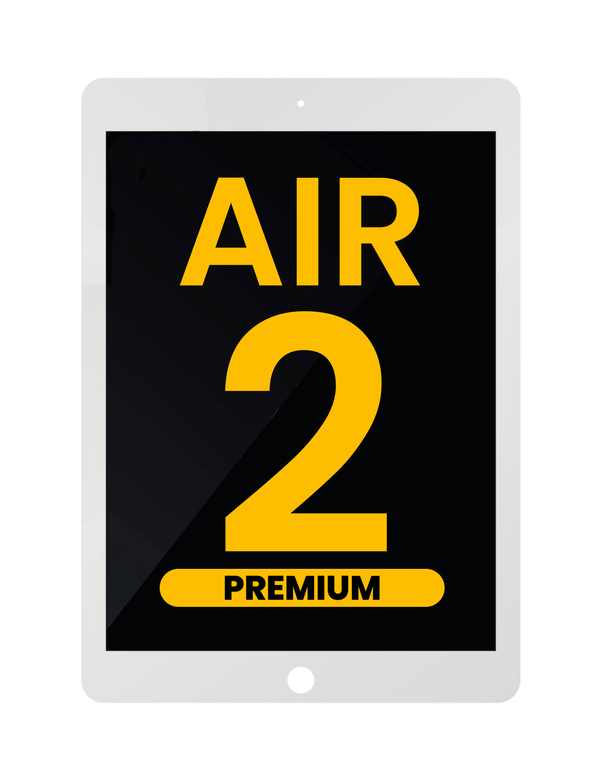 LCD and Digitizer Assembly for iPad Air 2 (WHITE) (Sleep / Wake Sensor Flex Pre-Installed) (Premium)