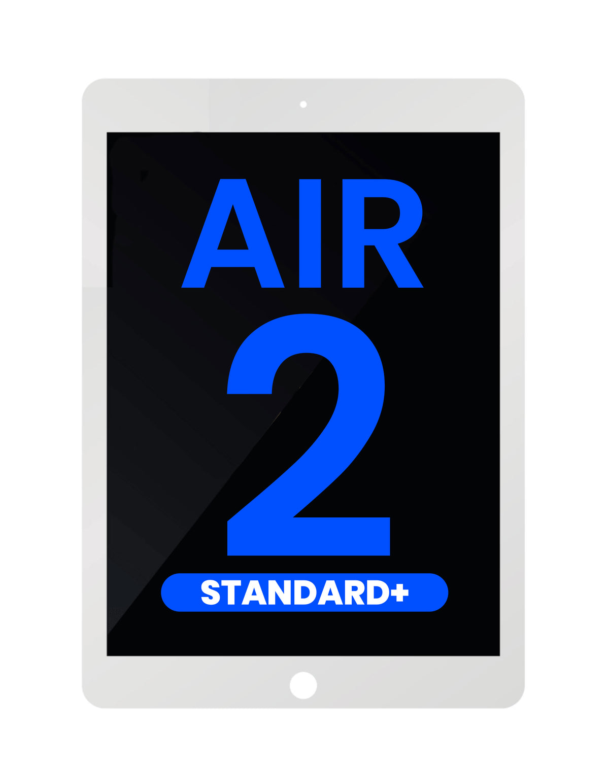 Standard+ LCD and Digitizer Assembly for iPad Air 2 (WHITE) (Sleep / Wake Sensor Flex Pre-Installed)