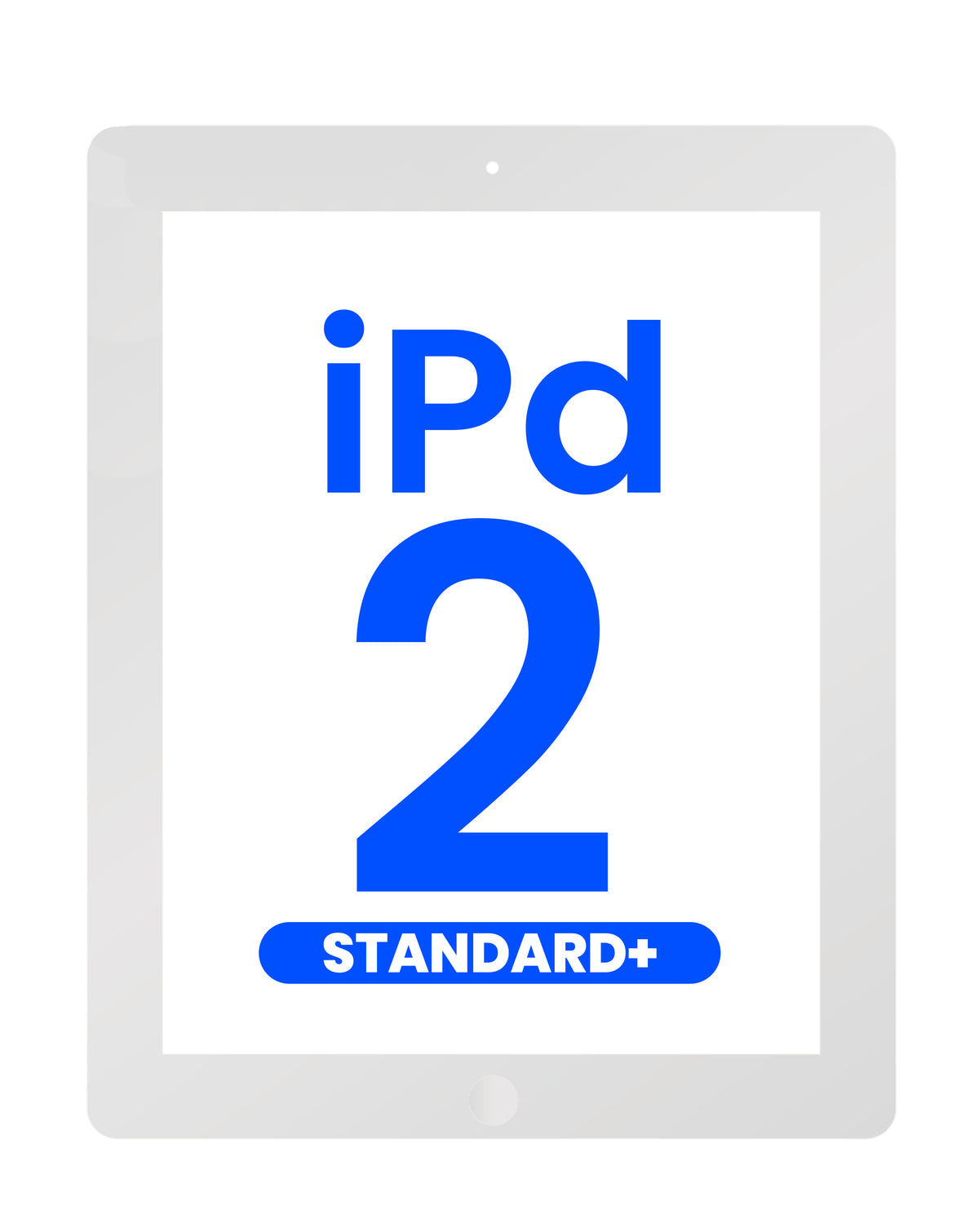 Standard+ Digitizer iPad 2 (WHITE) (iPad 2 Home Button Pre-Installed)