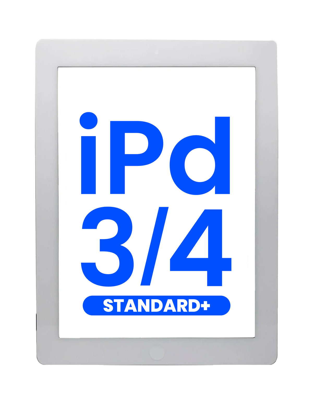 Standard+ Digitizer iPad 3 / iPad 4 (WHITE) (iPad 4 Home Button Pre-Installed)