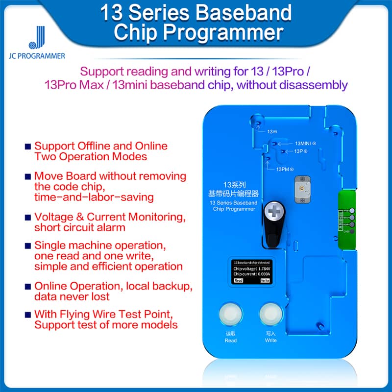JC Baseband EEPROM Chip Programmer for iPhone 13 Mini / 13 / 13P / 13PM (Not Returnable)