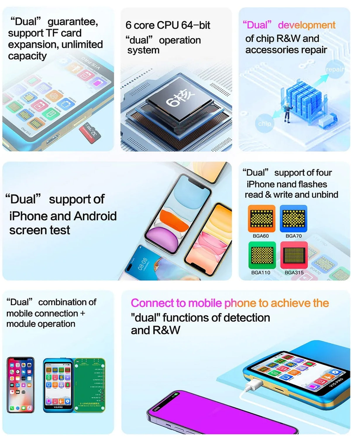 JCID V1S Pro NAND, True Tone, Battery, Face ID, and Camera Programmer (No included Board)