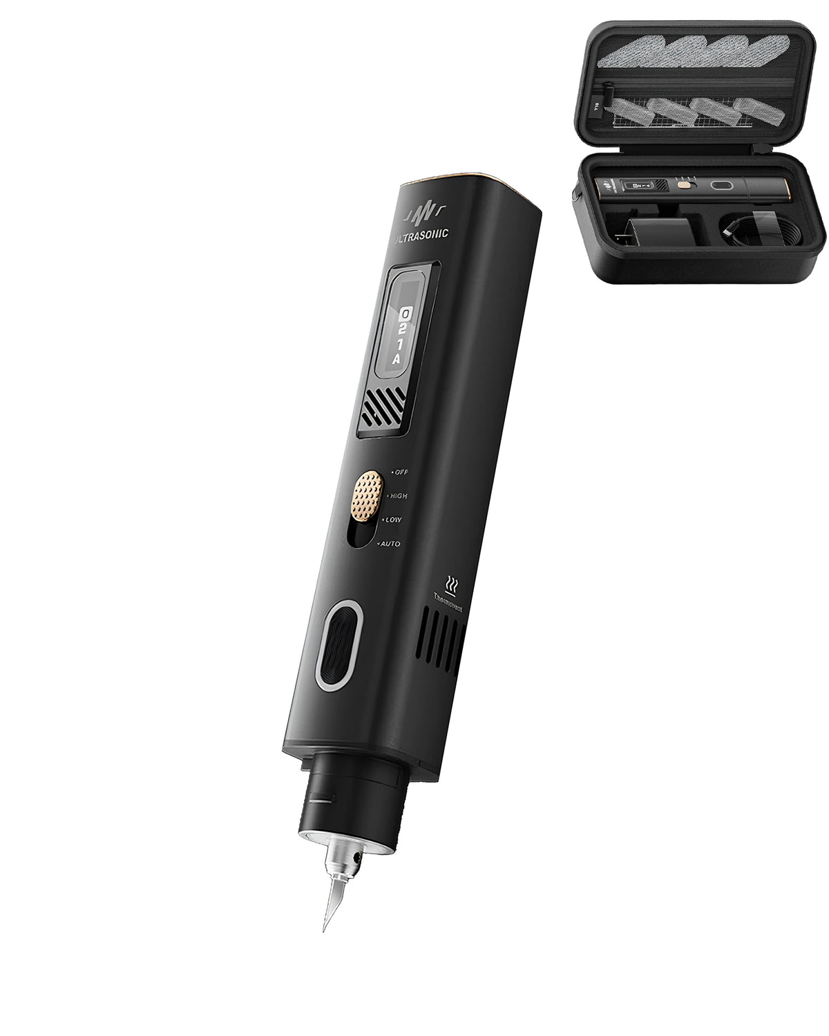 JAKEMY JM-Y10 PRO 2 in 1 Powerful Ultrasonic Cutter Power Engraving Tool (76 Pcs / Set) (Only Ground Shipping)