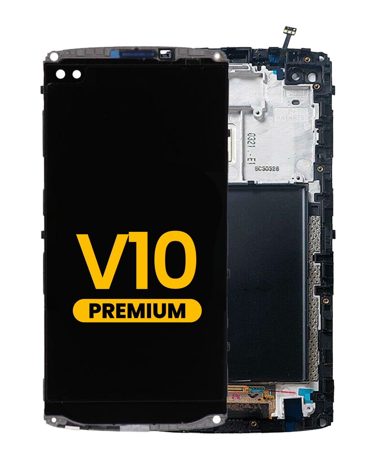 LCD Assembly with Frame for LG V10 (H900) (BLACK) (Premium)
