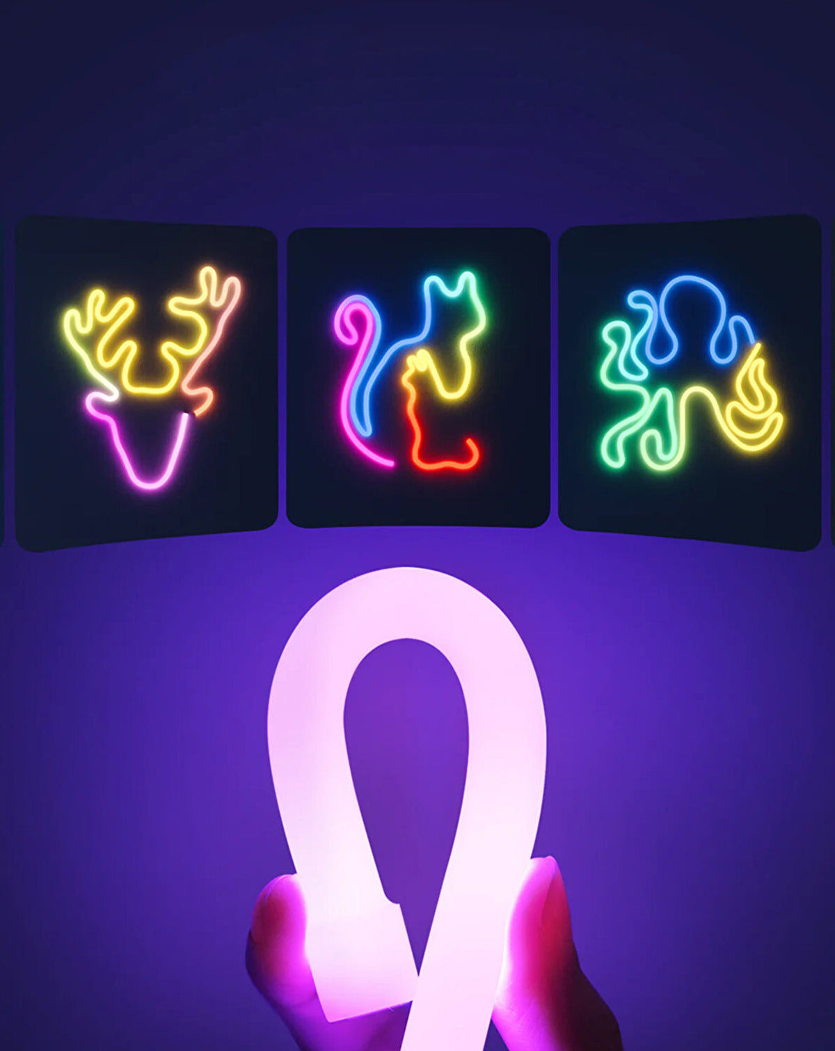 Bluetooth Control RGB Neon Style LED Strip (2m) (Only Ground Shipping)