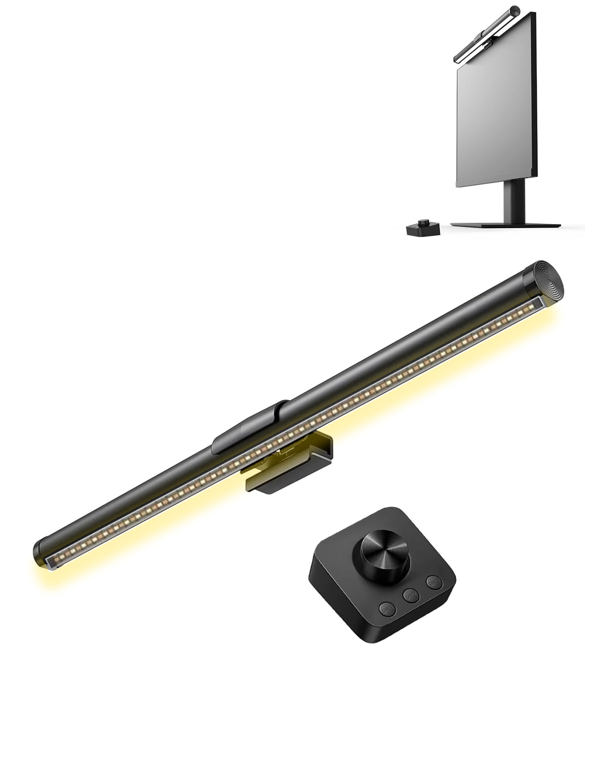 Knob Control Anti-Glare Aluminum LED Monitor / Ambience Light (44cm) (Only Ground Shipping)