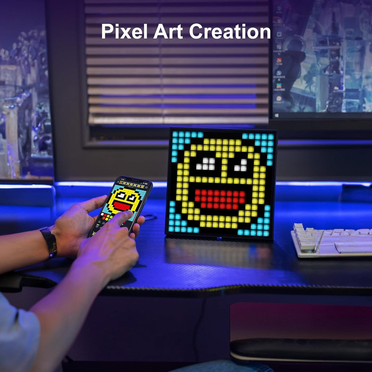 LED Matrix Application Controlled Pixel Screen Display (Only Ground Shipping)