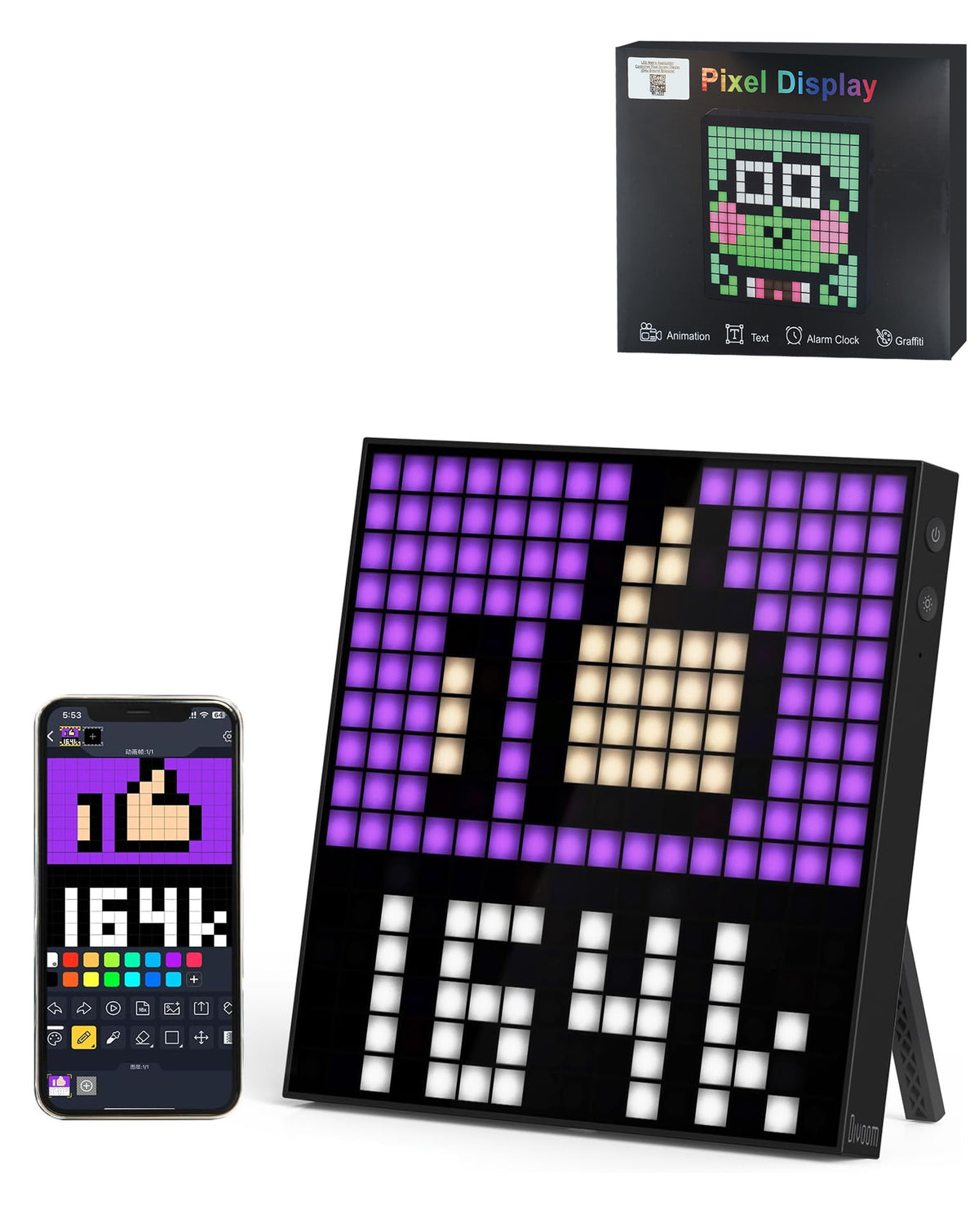 LED Matrix Application Controlled Pixel Screen Display (Only Ground Shipping)