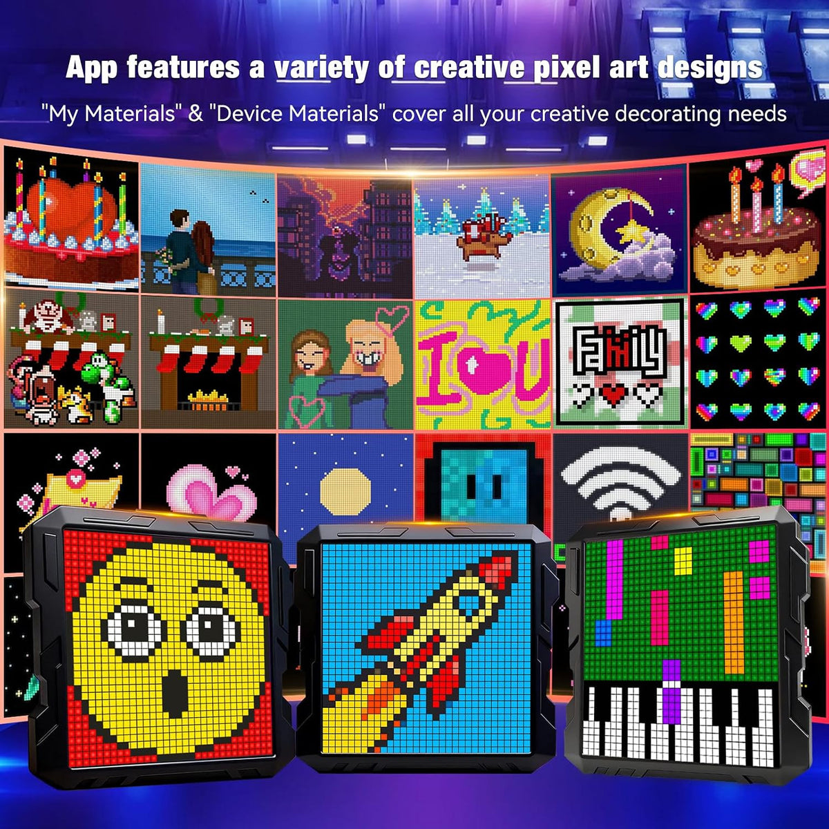 LED Matrix Application Controlled Pixel Screen Display (32*32) (Only Ground Shipping)