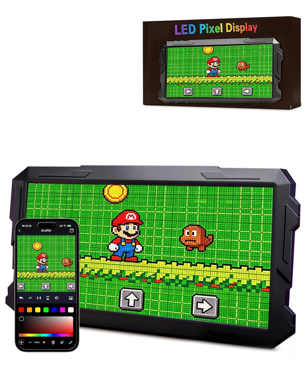 LED Matrix Application Controlled Pixel Screen Display (24*48) (Only Ground Shipping)
