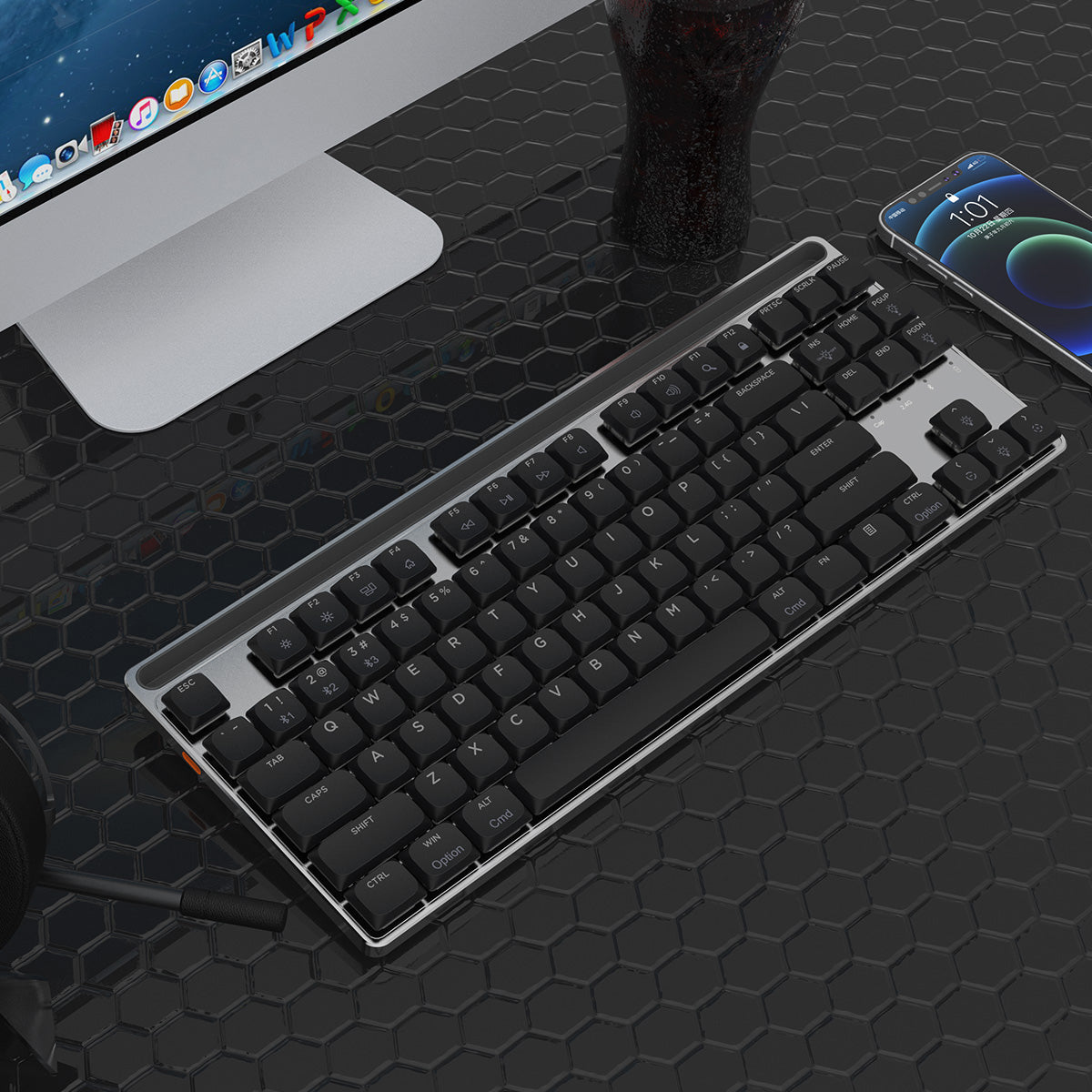 Mechanical Wireless Low Profile Keyboard MK008 (Only Ground Shipping)