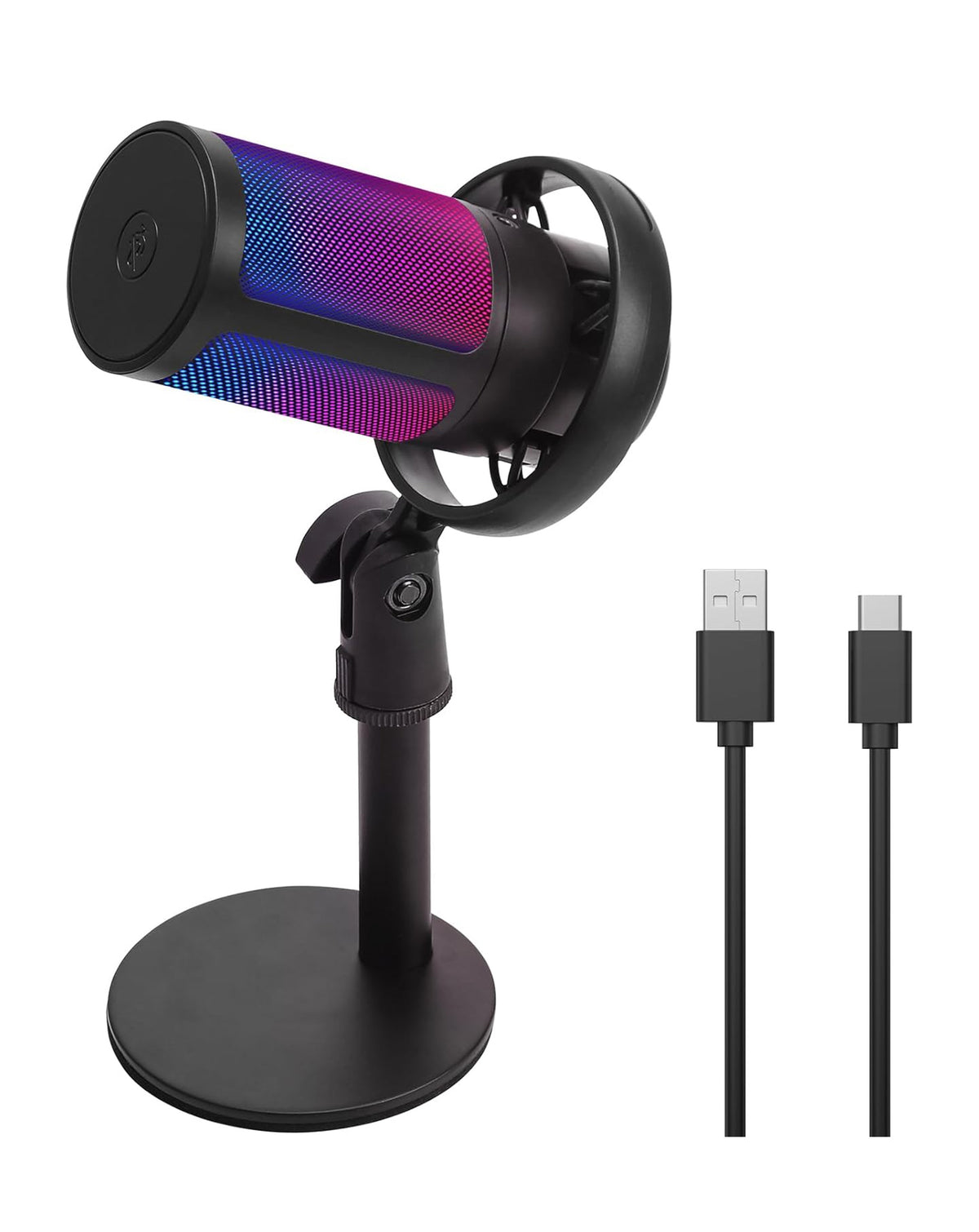 Wired RGB Desktop Computer Microphone (Only Ground Shipping)