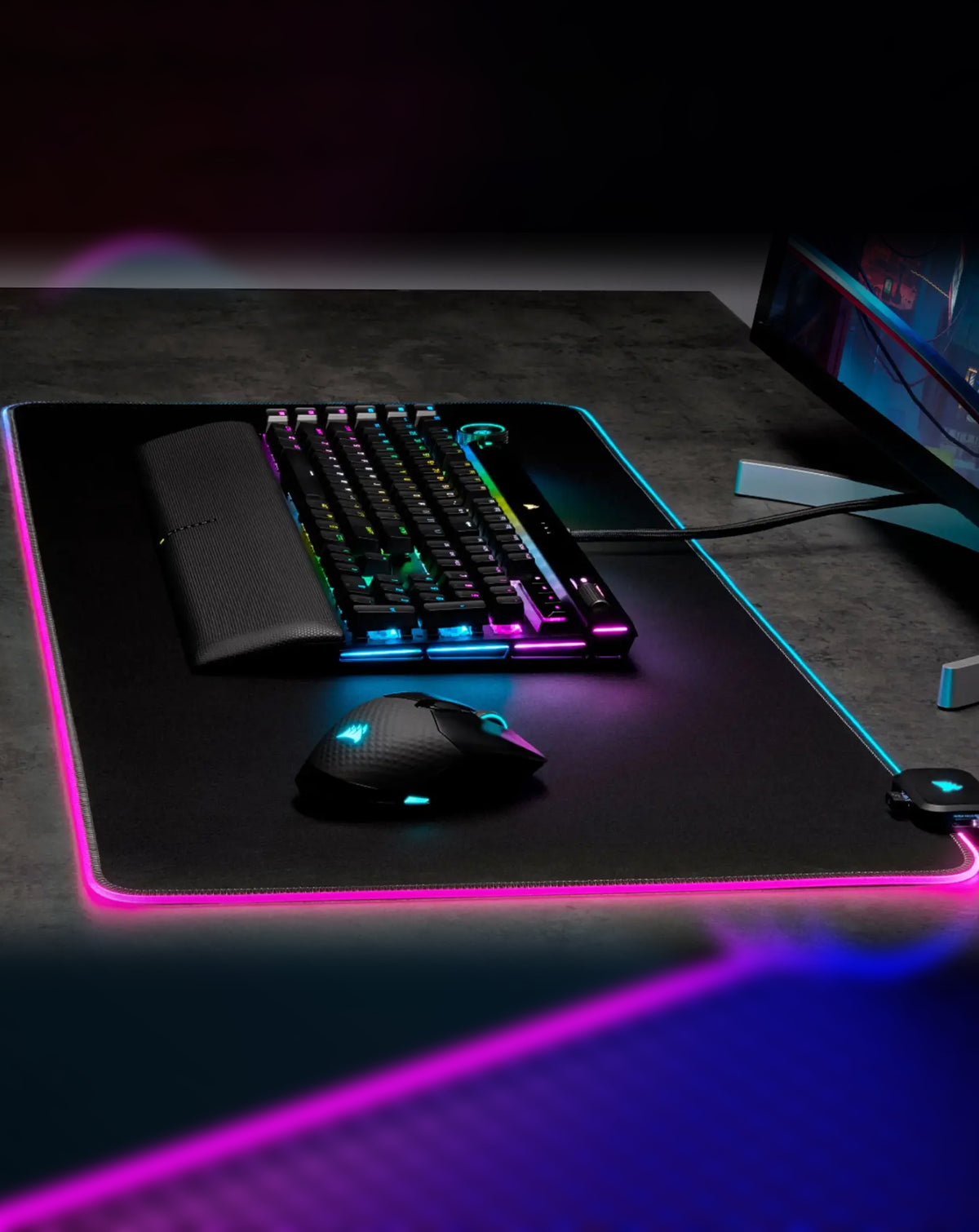 RGB Gaming Mouse Pad (80x30cm) (3mm Thickness) (Only Ground Shipping)
