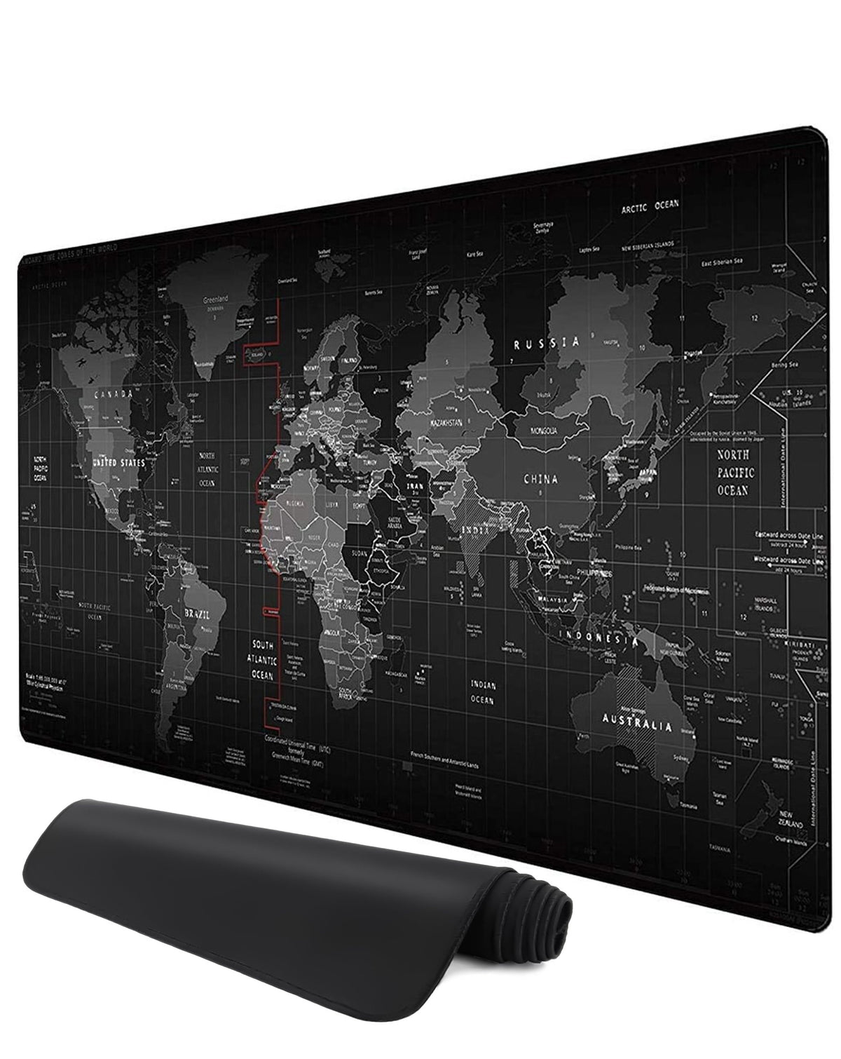 World Map Locked-Edge Mouse Pad (90x40cm) (2mm Thickness) (Only Ground Shipping)