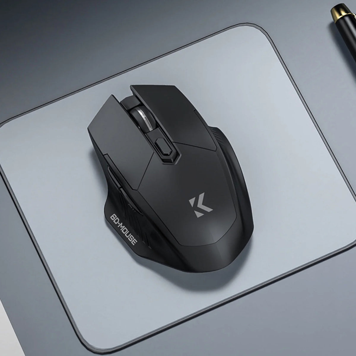 Bluetooth + 2.4G 6 Button Low-Latency Wireless Mouse (BLACK) (Only Ground Shipping)