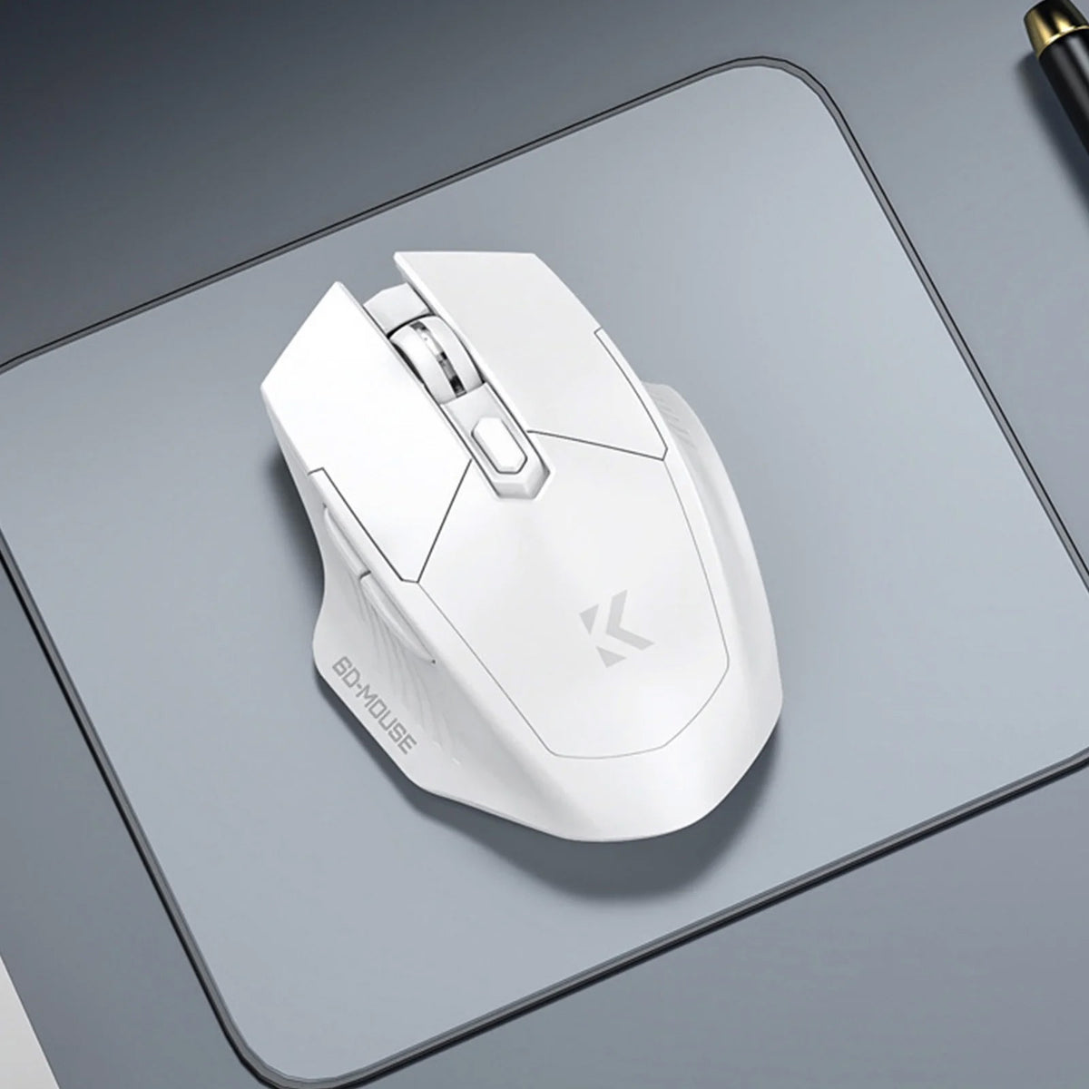 Bluetooth + 2.4G 6 Button Low-Latency Wireless Mouse (WHITE) (Only Ground Shipping)