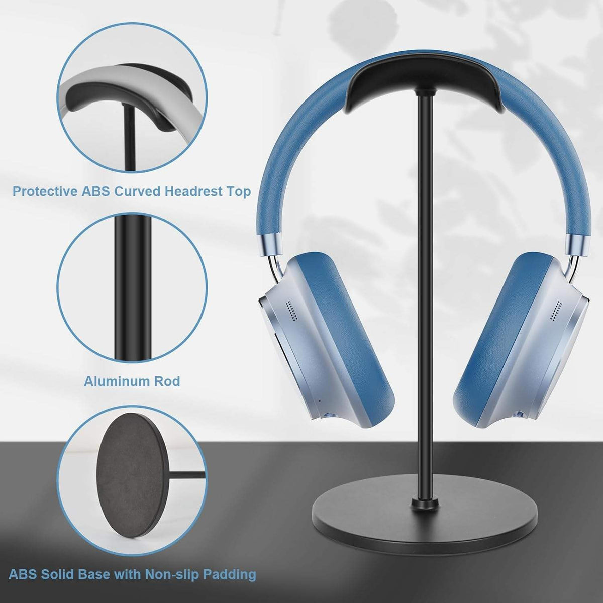 Holder Stand for Over Head Headphones (BLACK) (Only Ground Shipping)