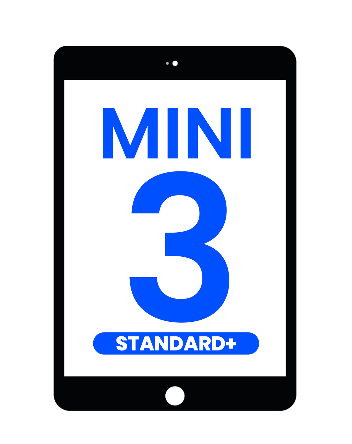 Standard+ Digitizer for iPad Mini 3 (BLACK) (with IC Chip Connector)