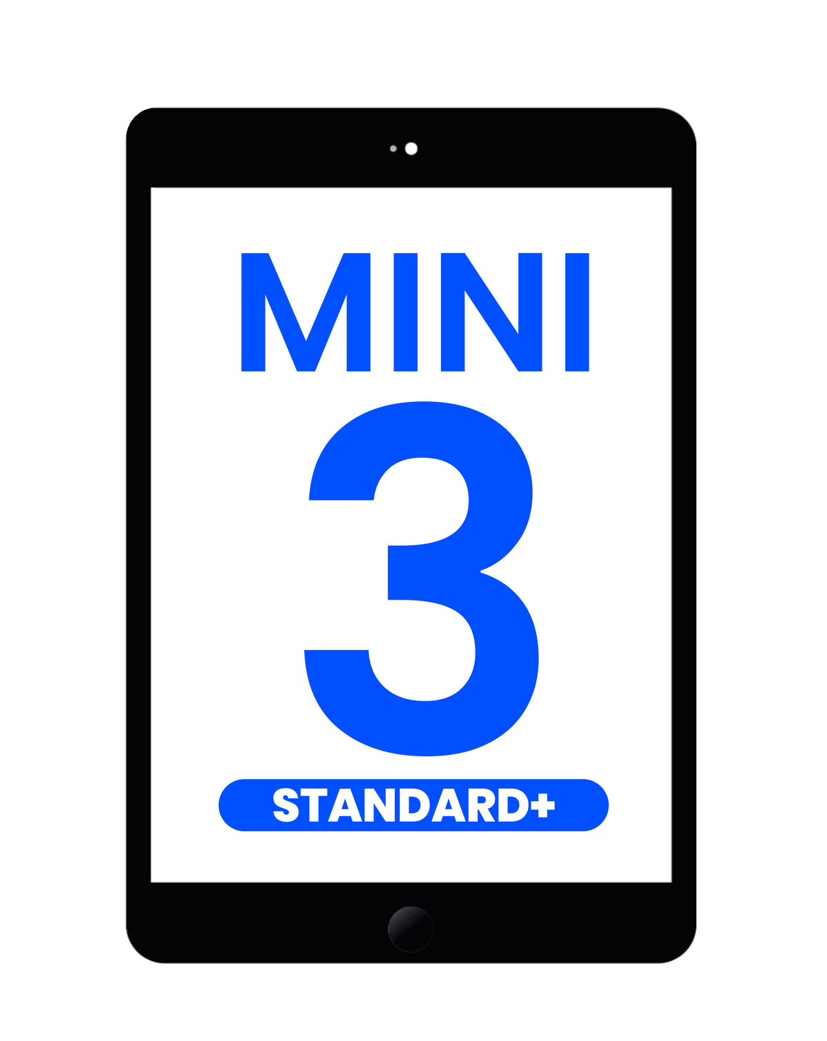 Standard+ Digitizer for iPad Mini 3 (BLACK) (Home Button and IC Chip Pre-Installed)