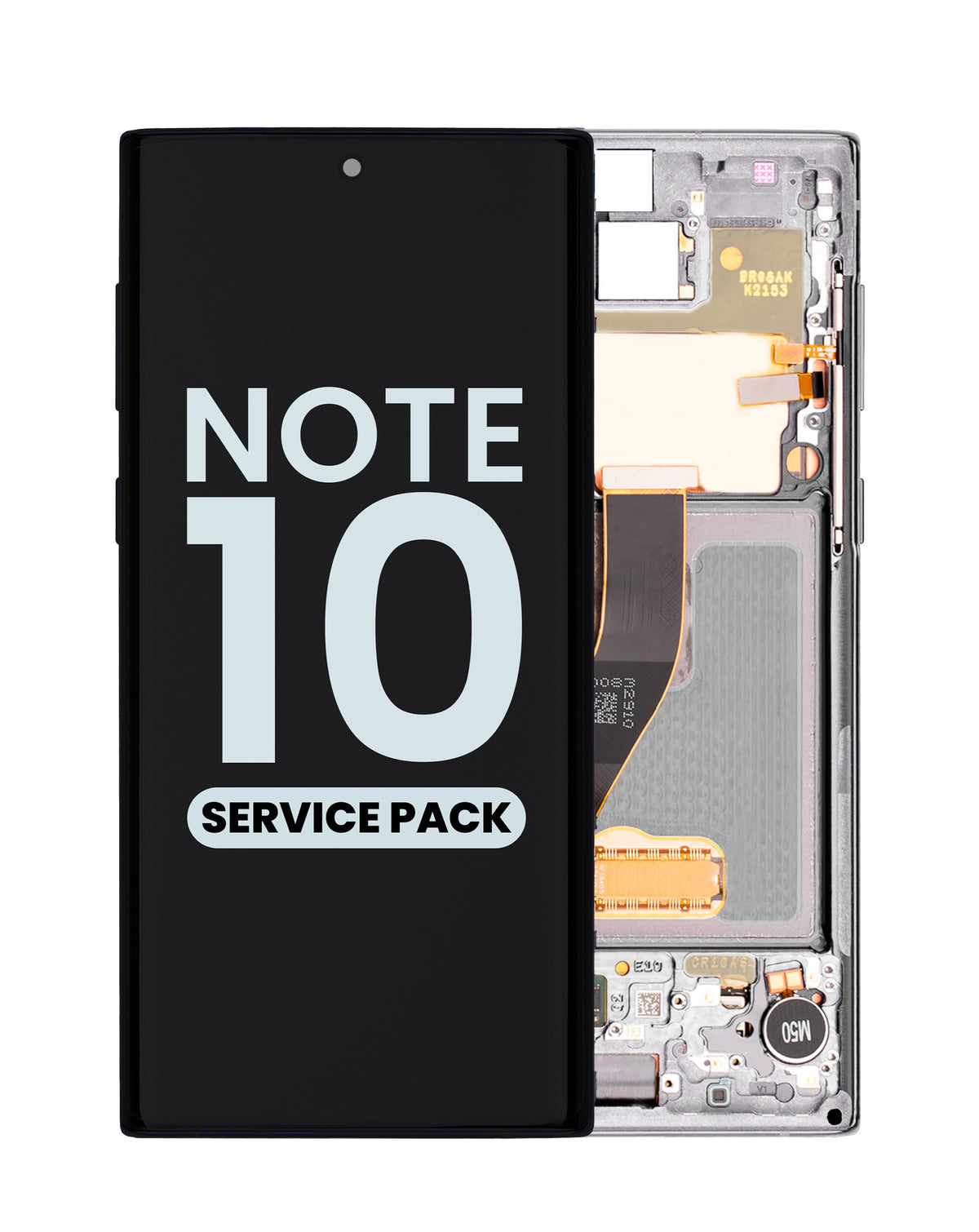 OLED Assembly with Frame for Galaxy Note 10 N970 (AURA WHITE) (Service Pack)