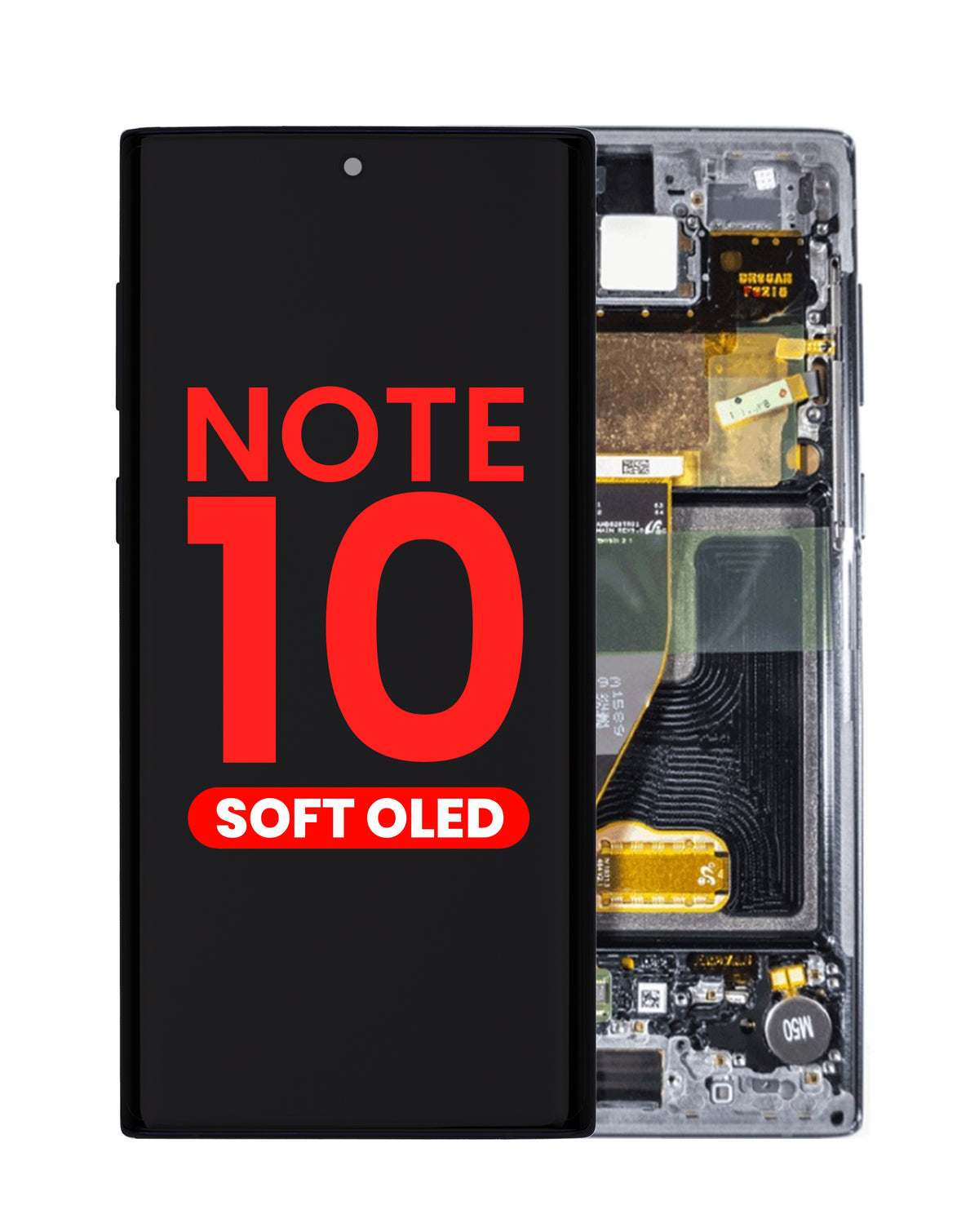 OLED Assembly with Frame for Galaxy Note 10 N970 (AURA BLACK) (Aftermarket OLED)
