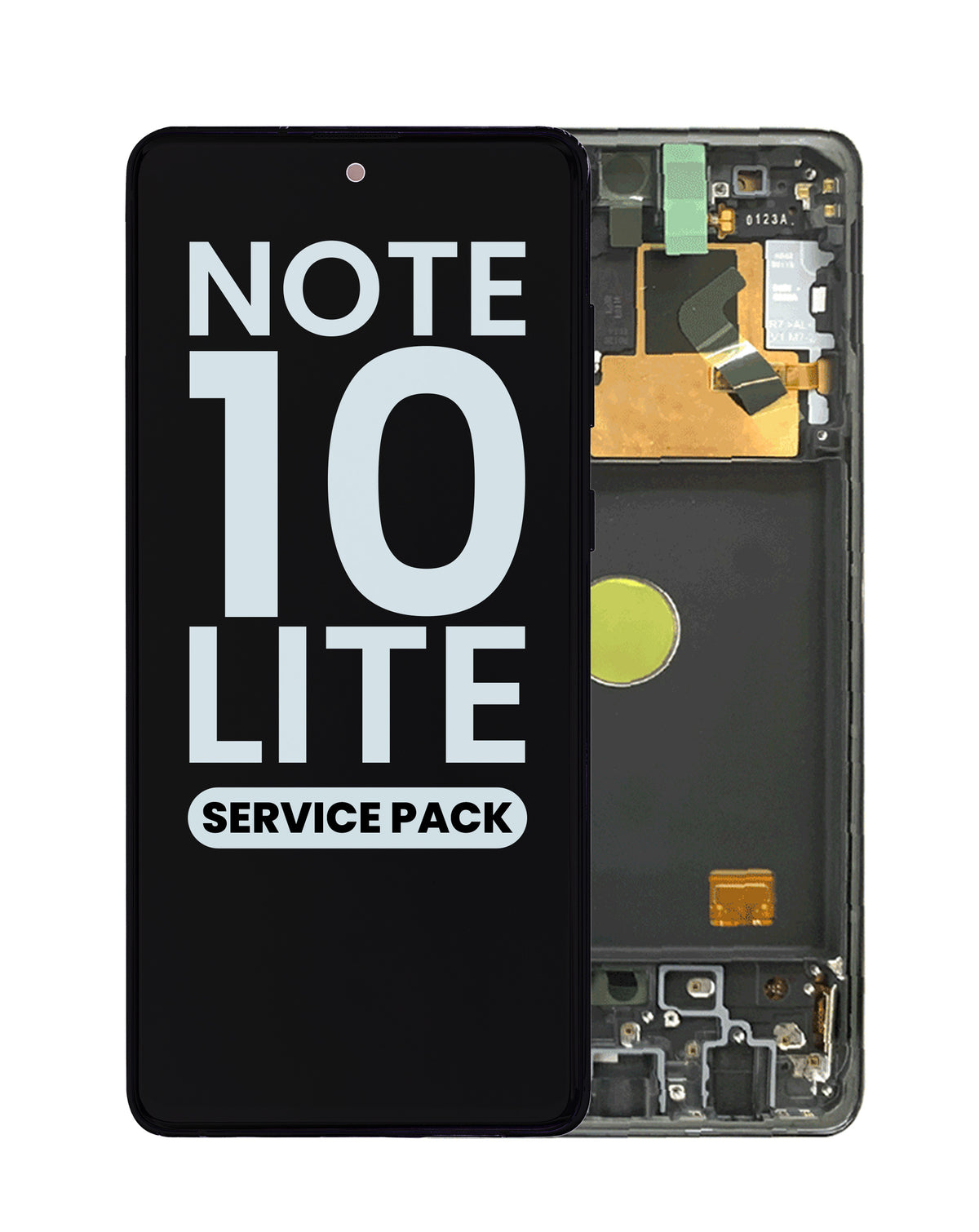 OLED Assembly with Frame for Galaxy Note 10 Lite N770 (AURA BLACK) (Service Pack)