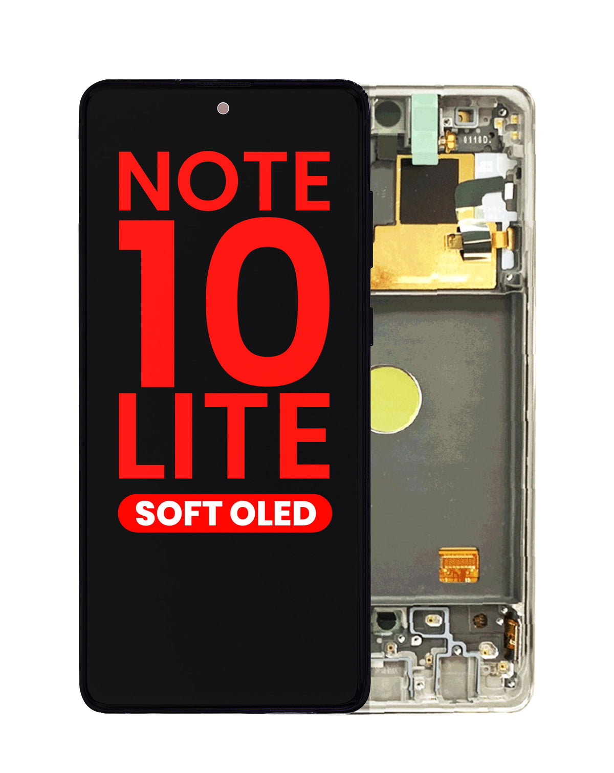 OLED Assembly with Frame for Galaxy Note 10 Lite N770 (AURA GLOW) (Aftermarket OLED)