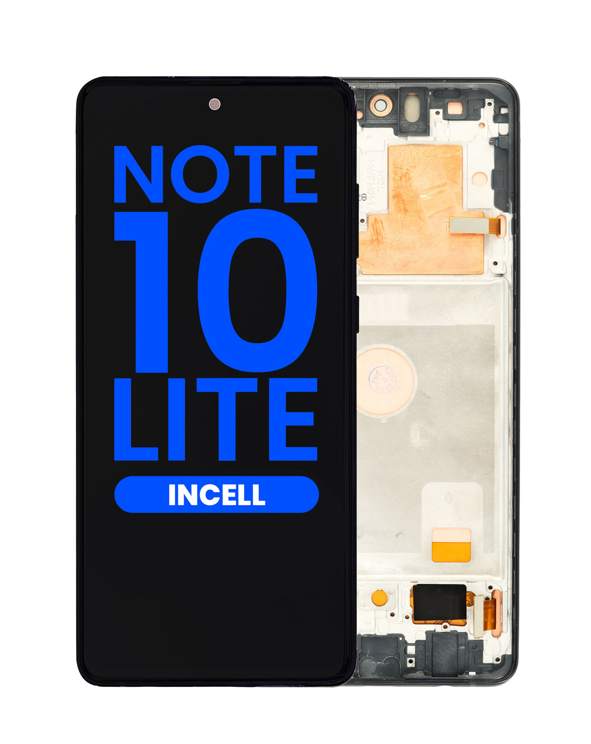 LCD Assembly with Frame for Galaxy Note 10 Lite (N770) (AURA BLACK) (Aftermarket Incell) (Does not support Fingerprint)
