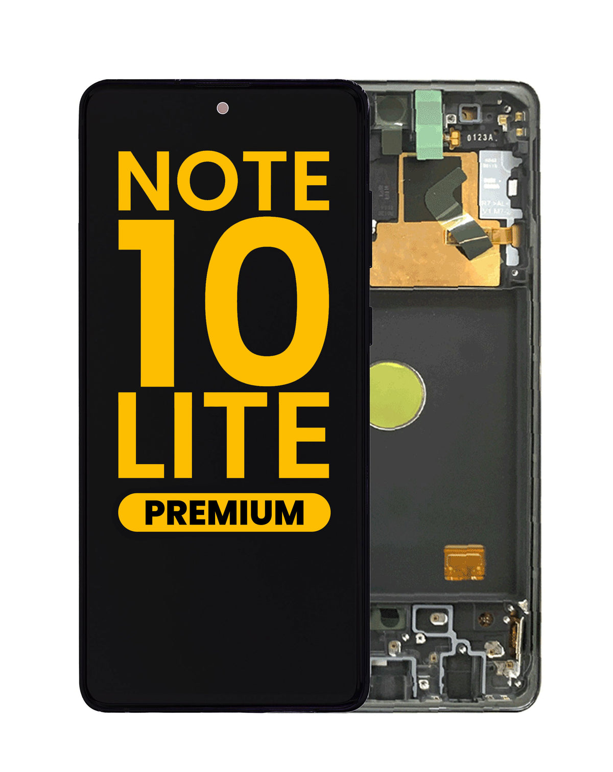 OLED Assembly with Frame for Galaxy Note 10 Lite N770 (AURA BLACK) (Premium)