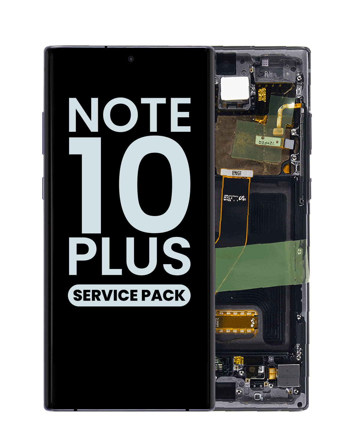 OLED Assembly with Frame for Galaxy Note 10 Plus N975 (AURA BLACK) (Service Pack)