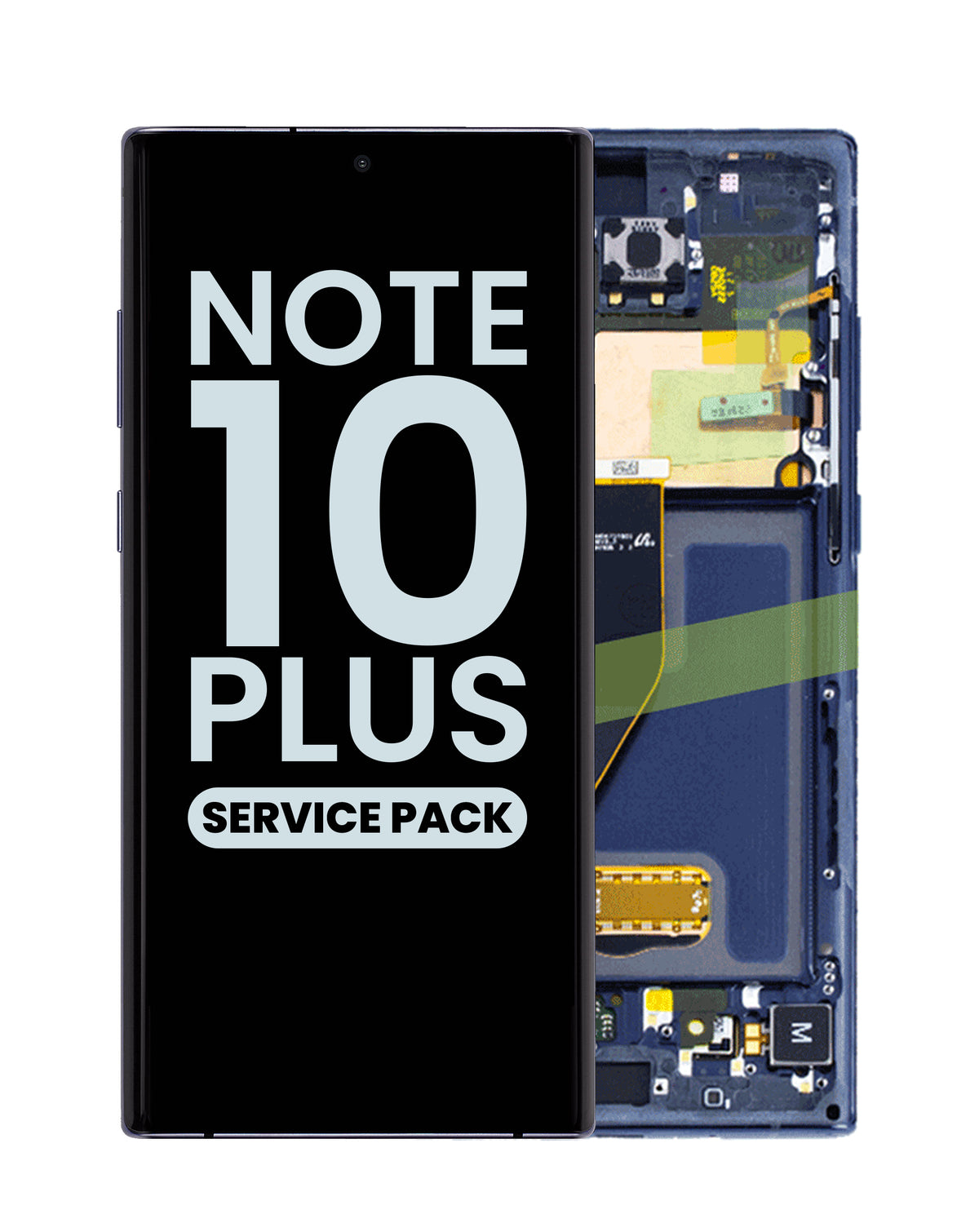 OLED Assembly with Frame for Galaxy Note 10 Plus N975 (AURA BLUE) (Service Pack)