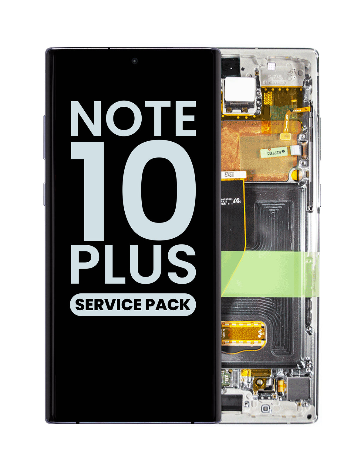 OLED Assembly with Frame for Galaxy Note 10 Plus N975 (AURA WHITE) (Service Pack)