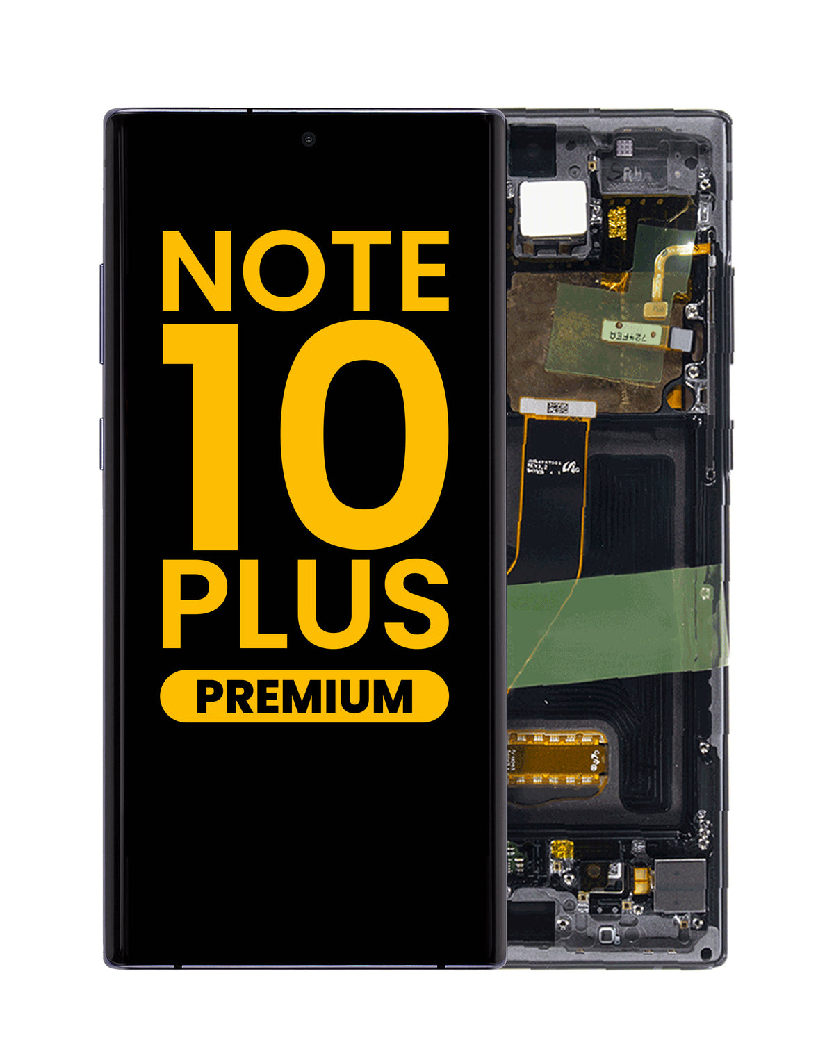 OLED Assembly with Frame for Galaxy Note 10 Plus N975 (AURA BLACK) (Premium)