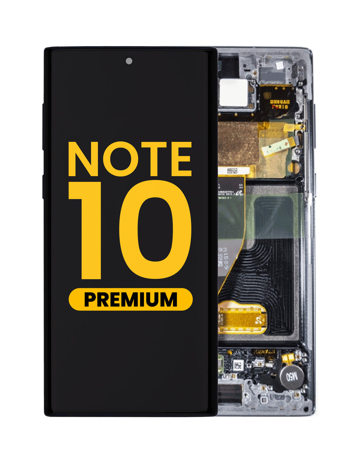 OLED Assembly with Frame for Galaxy Note 10 N970 (AURA BLACK) (Premium)