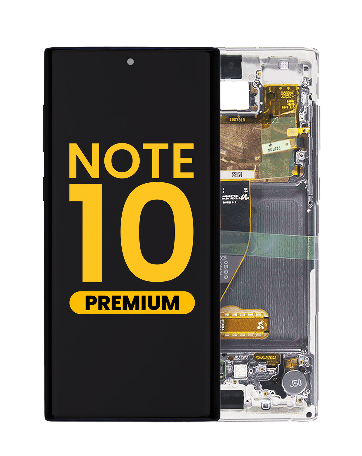 OLED Assembly with Frame for Galaxy Note 10 N970 (AURA WHITE) (Premium)