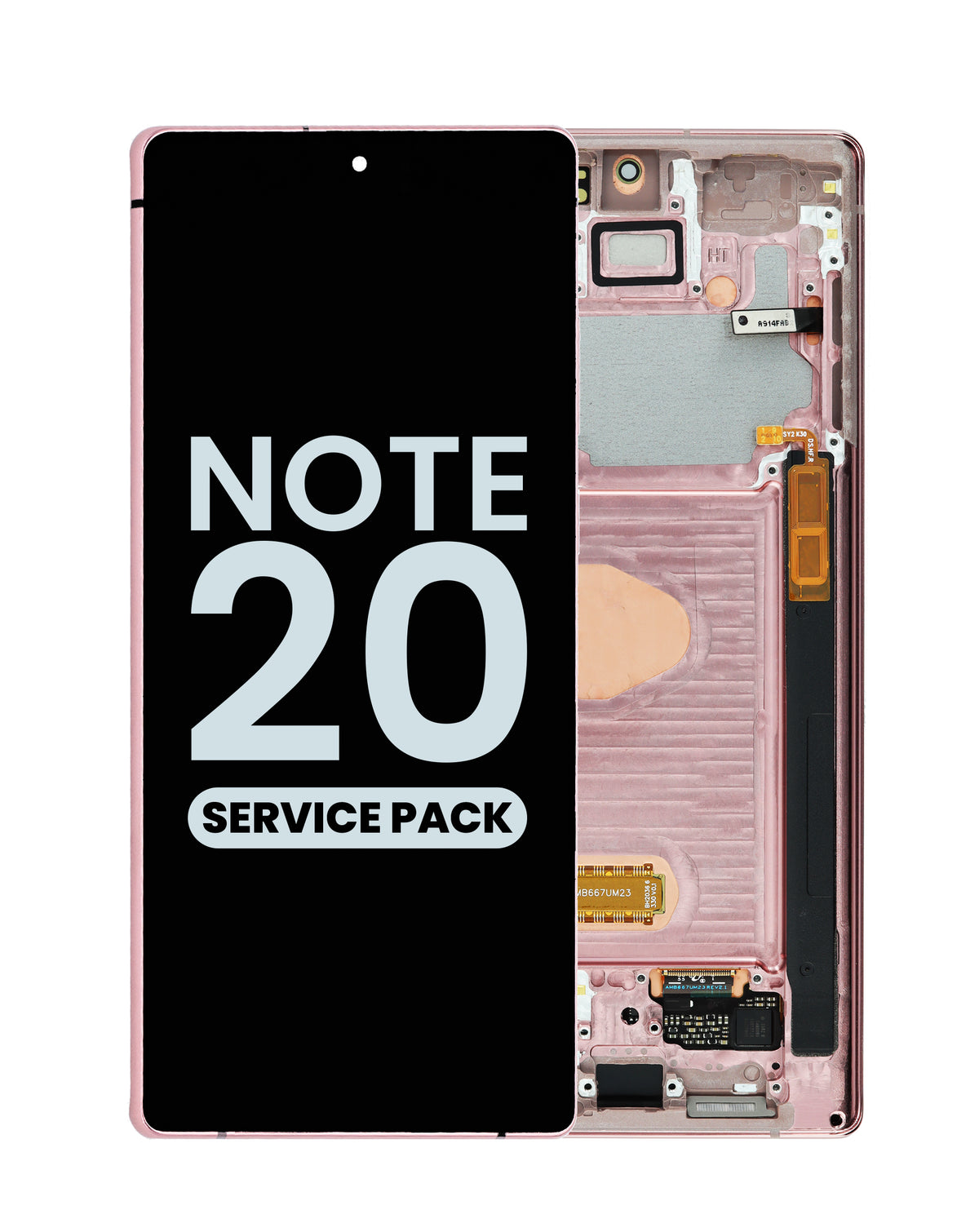 OLED Assembly with Frame for Galaxy Note 20 N980 / N981 (MYSTIC BRONZE) (Service Pack)