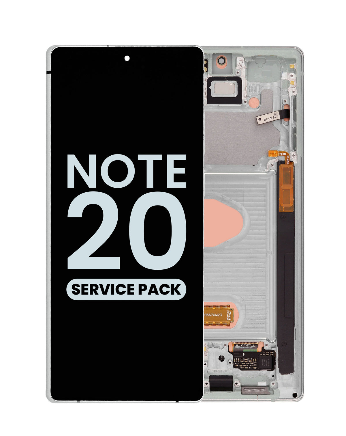 OLED Assembly with Frame for Galaxy Note 20 N980 / N981 (MYSTIC GRAY) (Service Pack)
