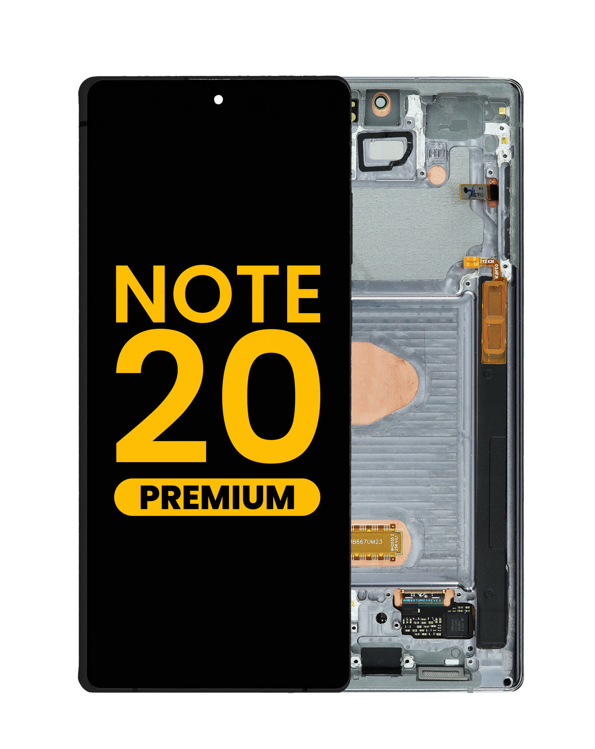 OLED Assembly with Frame for Galaxy Note 20 N980 / N981 (MYSTIC GRAY) (Premium)