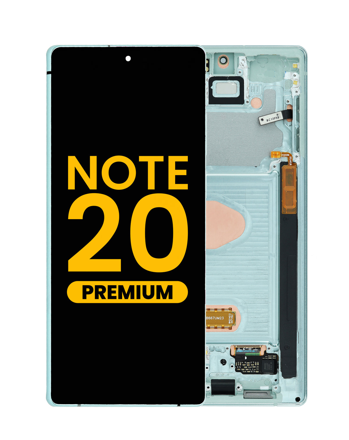 OLED Assembly with Frame for Galaxy Note 20 N980 / N981 (MYSTIC GREEN) (Premium)